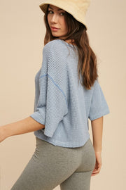 Tess Waffle Knit Top