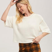 Tess Waffle Knit Top