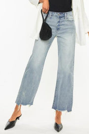 High Rise Slim Wide Leg Jeans