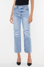 High Rise 90's Boyfriend Cropped Jeans