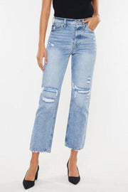 High Rise 90's Boyfriend Cropped Jeans