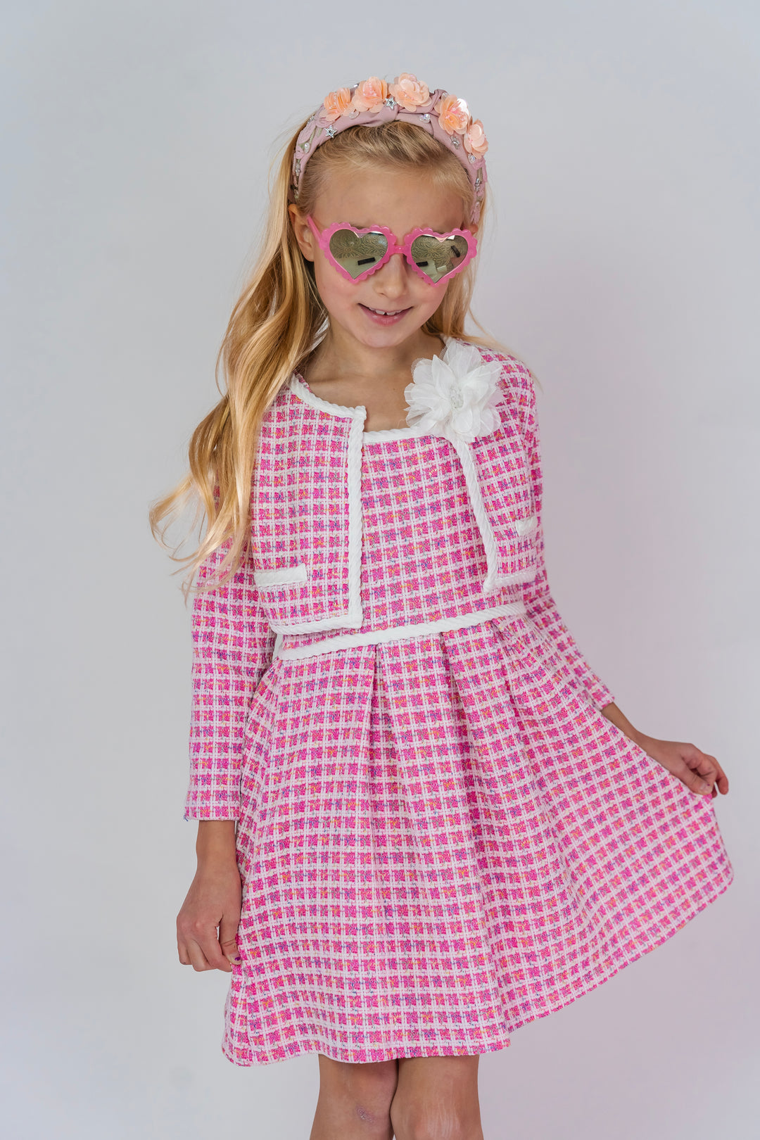 Jackie Dress Set in Pink