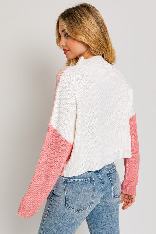 Charlie Color Block Knit Sweater