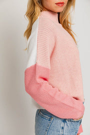 Charlie Color Block Knit Sweater