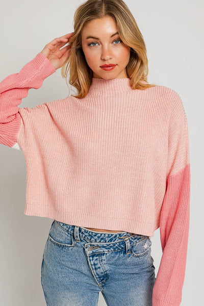 Charlie Color Block Knit Sweater