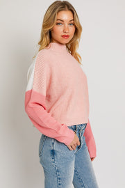 Charlie Color Block Knit Sweater