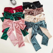 Velvet Shine Hair Bow | 7 Colors