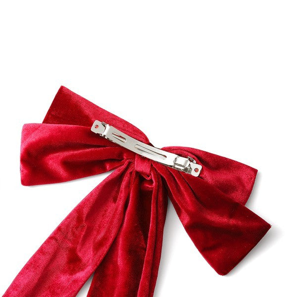 Velvet Shine Hair Bow | 7 Colors