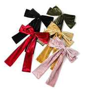 Velvet Shine Hair Bow | 7 Colors