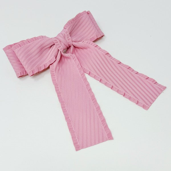 Pink Ruffled Bow