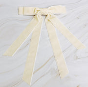 Deux Sash Velvet Bow | 2 Colors