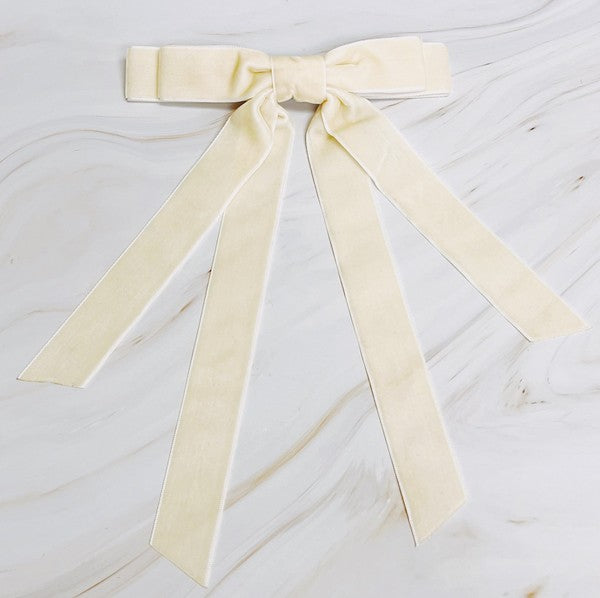 Deux Sash Velvet Bow | 2 Colors