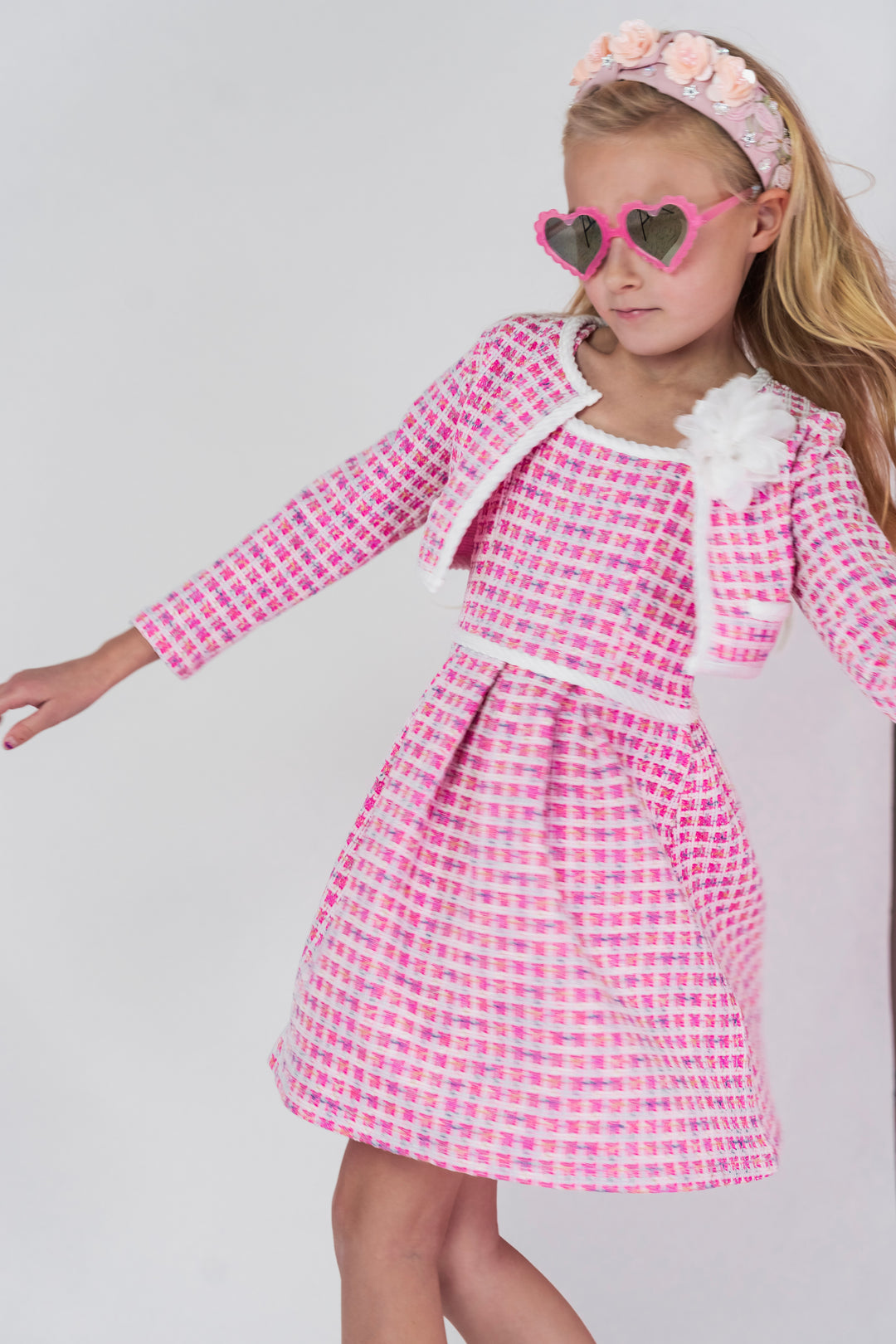 Jackie Dress Set in Pink