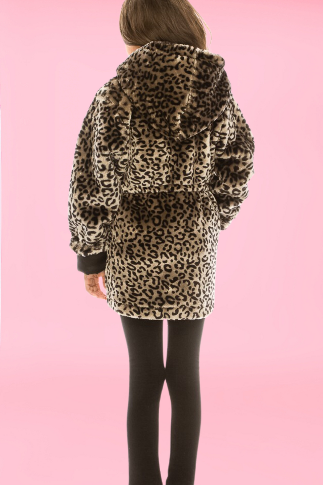 Spotted Girls Faux Fur Jacket | 2T-14